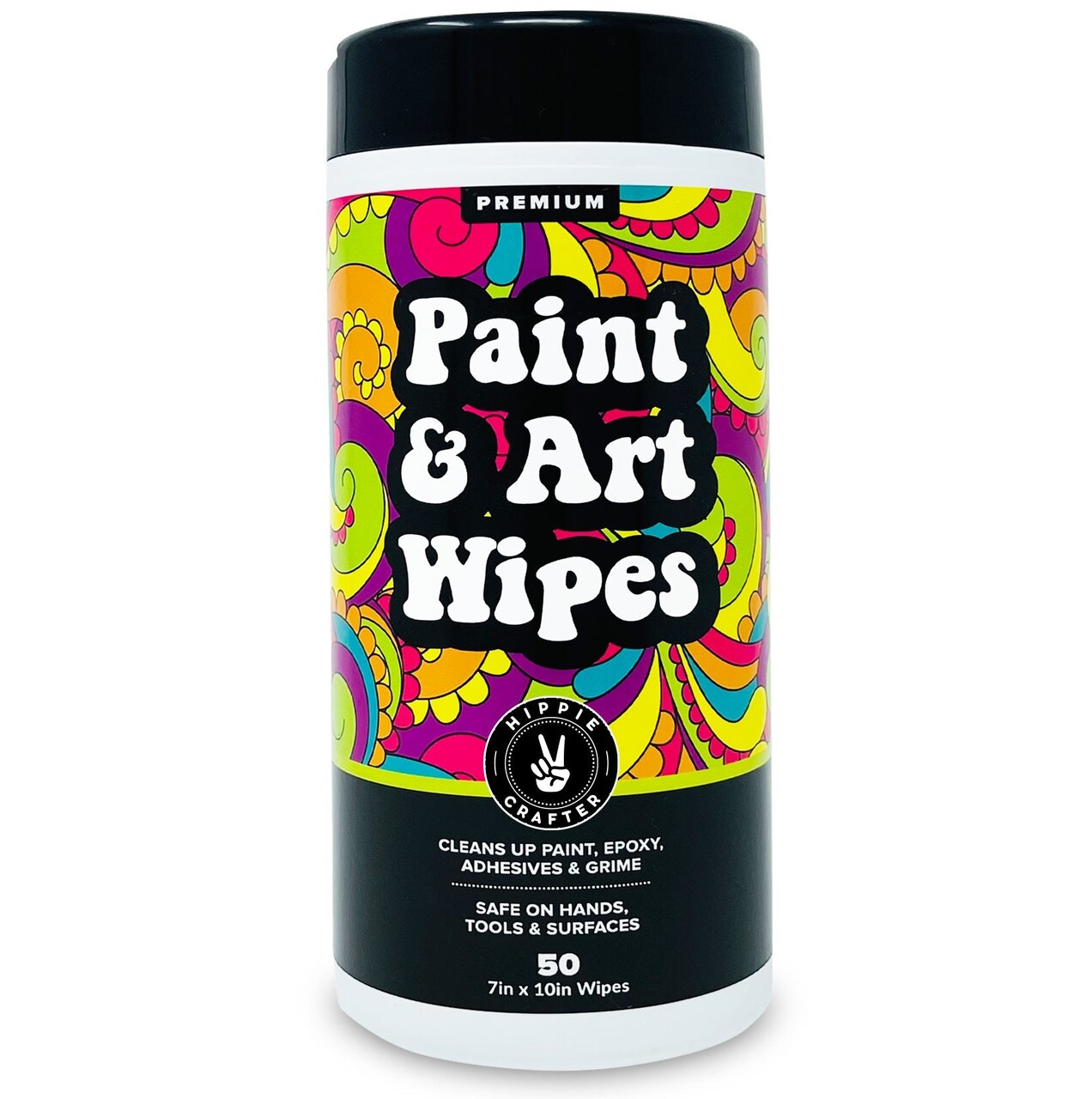 Paint & Art Wipes Paint Remover Wipes Cleaner Epoxy Glue Stains Latex, Acrylic Hand Cleaner and Plastic, Metal or Wood Surfaces, Floors, Brushes, Flat Paint Heavy Duty Cleaning